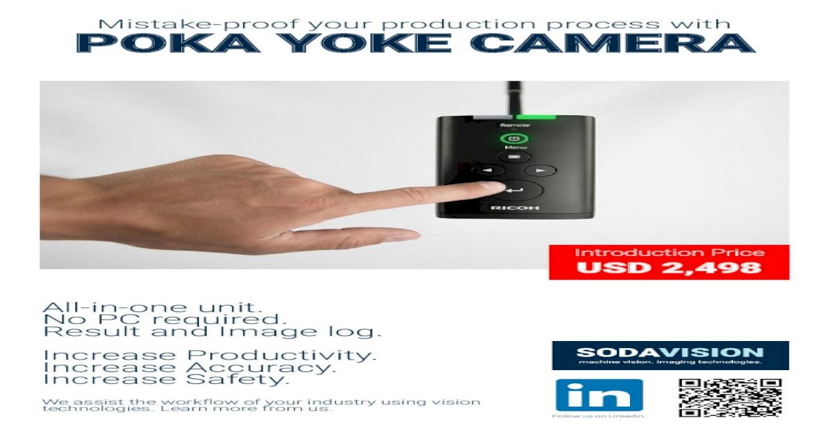 proof your production process with POKA YOKE CAMERA · 2020. 9. 15 ...