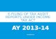 eFiling of Tax Audit Reports