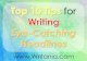Top 10 Tips for Writing Eye-Catching Headlines