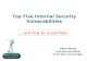 Top Five Internal Security Vulnerabilities