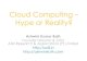 Cloud Computing â€“ Hype or Reality