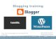 Blogger Training