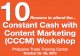 10 Reasons To Attend The Content Marketing Workshop