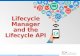 Lifecycle Manager and the Lifecycle API