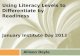 Using literacy levels to differentiate by readiness
