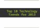 Top 10 IT Technology Trends 2013