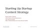 Lean Content and Lean Startup Seattle