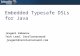 Embedded Typesafe Domain Specific Languages for Java