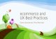 UX best practices for ecommerce websites