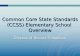 Common Core State Standards (CCSS) Elementary School Overview Diocese of Houma-Thibodaux