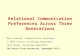 Relational Communication Preferences Across Three Generations Nancy Cheever, Communications Department L. Mark Carrier, Psychology Department Larry Rosen,
