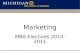Marketing MBA Electives 2010-2011. The BIG Picture marketing objective source of volume evaluate business objective place price promotion execute product