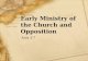 Early Ministry of the Church and Opposition Acts 3-7