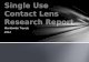 Worldwide Trends 2012. Single Use Contact Lens Market