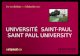 UNIVERSITÉ SAINT-PAUL SAINT PAUL UNIVERSITY. FACULTÉ DE PHILOSOPHIE FACULTY OF PHILOSOPHY