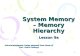 9a. System Memory-Memory Hierarchy