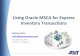 MSCA Architecture Plus Customizations