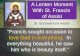 A Lenten Journey With St. Francis of Assisi