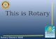 Rotary Club Orientation