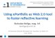 Using ePortfolio as Web 2.0 tool to foster reflective learning