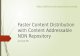 Faster Content Distribution with Content Addressable NDN Repository