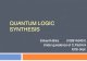 Quantum logic synthesis (srikanth)