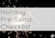 Your Holiday Email Pre-Send Checklist