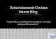Entertainment Cruises Sales and Customer Service Internship Blog