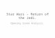 Star wars – return of the jedi analysis