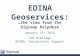 EDINA Geoservices: Geological Society Higher Education Network 2015