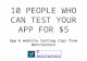Top 10 app testing gigs on Fiverr
