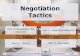 Negotiation tactics