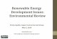 Renewable Energy Workshop: Renewable Energy Development Issues: Environmental Review