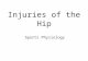 Injuries of the Hip Sports Physiology. Iliotibial Band Syndrome What is it ….. An inflammation and pain on the outer side of the knee. The iliotibial.