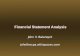 Financial Statement Analysis Financial Statement Analysis John V. Balanquit