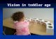 Vision in toddler age. Toddler Safety becomes a problem as the toddler becomes more mobile