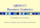 QBM117 Business Statistics Probability Distributions Random variables and probability distributions.
