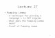 1 Lecture 27 Pumping Lemma –A technique for proving a language L is NOT regular –What does the Pumping Lemma mean? –Proof of Pumping Lemma