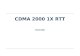 CDMA 2000 1X RTT Overview. Global 3G Evolution