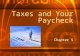 Taxes and Your Paycheck Chapter 5. Payroll Taxes Payroll Taxes are taxes based on the payroll of a business These taxes are paid to the government by