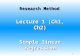1 Research Method Lecture 1 (Ch1, Ch2) Simple linear regression ©