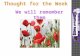 November is the month poppies are sold. Why? To remember those who died during the wars