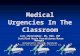 Medical Urgencies In The Classroom Lori Christopher, RN, MSN, CNP Certified Nurse Practitioner/Nurse Manager Certified Nurse Practitioner/Nurse Manager