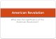 What was the significance of the American Revolution? American Revolution