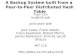 A Backup System built from a Peer-to-Peer Distributed Hash Table Russ Cox rsc@mit.edu joint work with Josh Cates, Frank Dabek, Frans Kaashoek, Robert Morris,