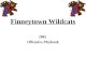 Finneytown Wildcats 2005 Offensive Playbook. Finneytown Offensive Playbook.
