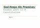 God Keeps His Promises: God Keeps His Promises: Exodus part II-A Constitution Matt