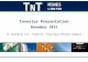 TNTTNT MINES LIMITED Investor Presentation November 2012 An emerging Tin, Tungsten, Fluorspar Mining Company