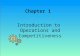Chapter 1 Introduction to Operations and Competitiveness