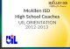 McAllen ISD High School Coaches UIL ORIENTATION 2012-2013.